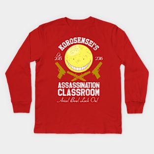 korosensei's, assassination, Kids Long Sleeve T-Shirt